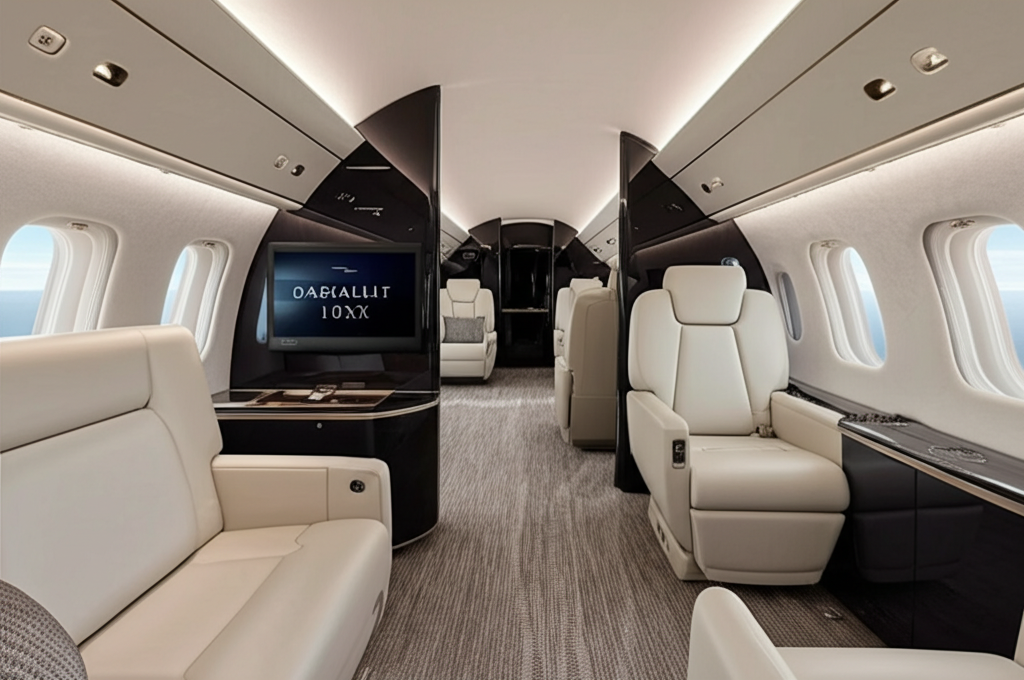 Dassault Falcon 10X luxury cabin