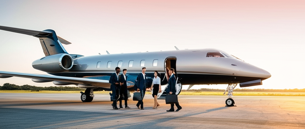 Luxury private jet with elegant interior - comparing membership, jet cards, and fractional ownership